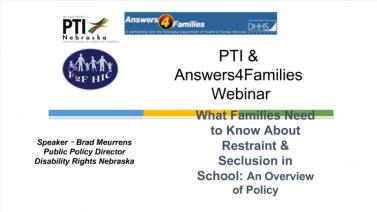 Restraint and Seclusion: A Policy Overview