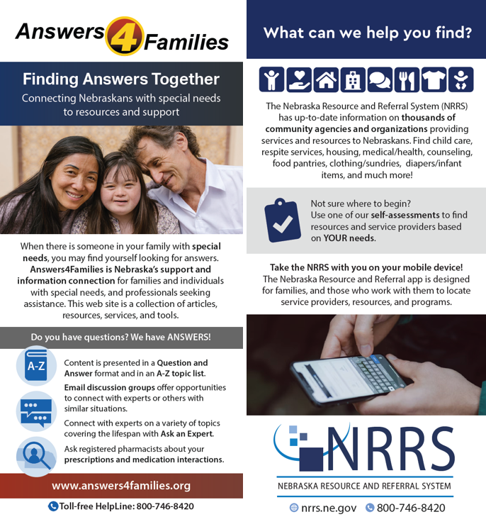 Answers4Families and NRRS Brochure